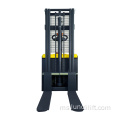 Forklift Stacker Pallet Elektrik Penuh Dengan Bateri Mengecas